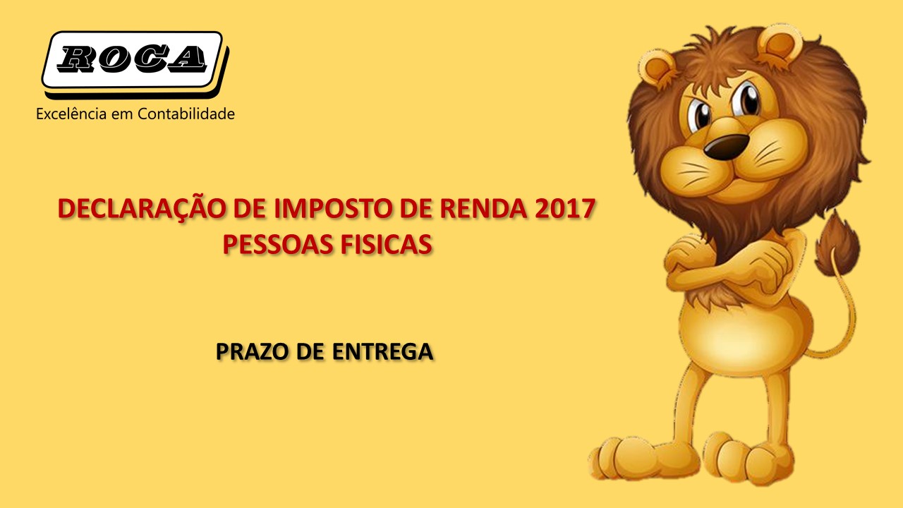 PRAZO DE ENTREGA IR 2017.ROCA
