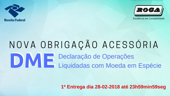 NOVA OBRIGAÇÃO ACESSÓRIA