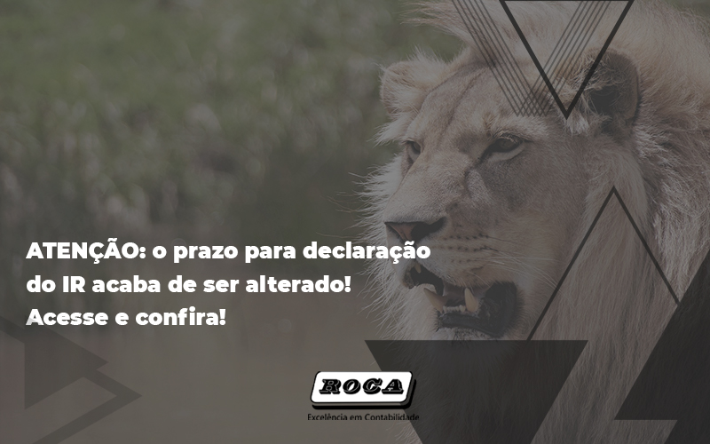 O Prazo Para Declaração Do Ir Acaba De Ser Alterado! Acesse E Confira - Contabilidade No Morumbi - SP | Roca Contábil